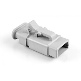 10 pcs - ATM06-3S-SR01GY Amphenol Industrial, ATM Automotive Connector Plug 3 Way, Crimp Termination