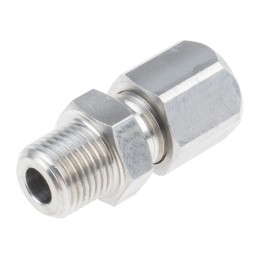 1 pcs - RS PRO In-Line Thermocouple Compression Fitting for Use with Thermocouple, 1/8 NPT, 3/16in Probe, RoHS Compliant