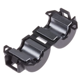 10 pcs - RS PRO Openable Ferrite Clamp, 19.5 Dia. x 23mm, For Computer Peripherals, Digital TV, Internal & External Power