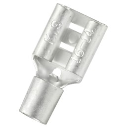 300 pcs - RS PRO Female Spade Connector, Receptacle, 0.8 x 6.35mm Tab Size, 1.5mm² to 2.5mm²