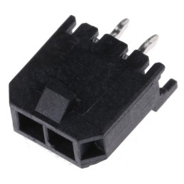 20 pcs - 43650-0215 Molex Micro-Fit 3.0 Series Straight Through Hole PCB Header, 2 Contact(s), 3.0mm Pitch, 1 Row(s), Shrouded