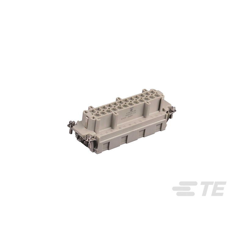 1 pcs - TE Connectivity Heavy Duty Power Connector Insert, 16A, HDC HE Series, 24 Contacts