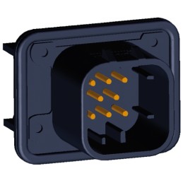 1 pcs - TE Connectivity, AMPSEAL Automotive Connector Plug 8 Way, Solder Termination