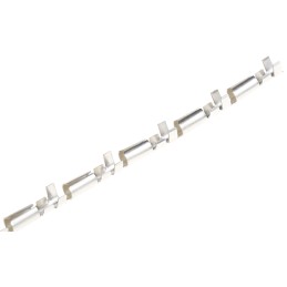 50 pcs - 62734-2 TE Connectivity, 62734 Uninsulated Male Crimp Bullet Connector, 0.8mm² to 2mm², 18AWG to 14AWG, 4mm Bullet diam