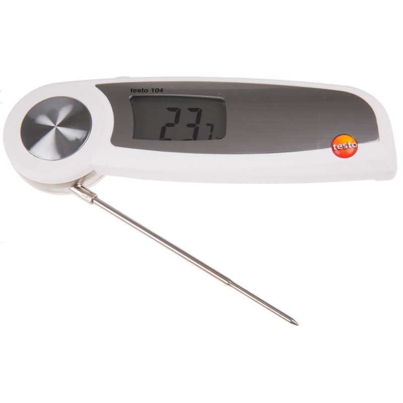 1 pcs - Testo 104 Digital Thermometer for Food Industry, Multipurpose Use, Penetration Probe, 1 Input(s), +250°C Max, ±0.5 °C