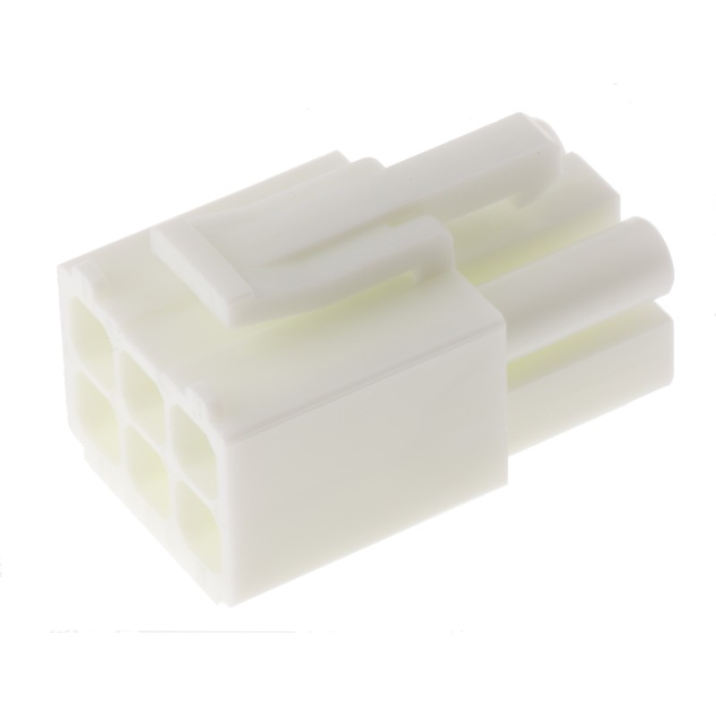 50 pcs - ELP-06V JST, EL Male Connector Housing, 6 Way, 2 Row