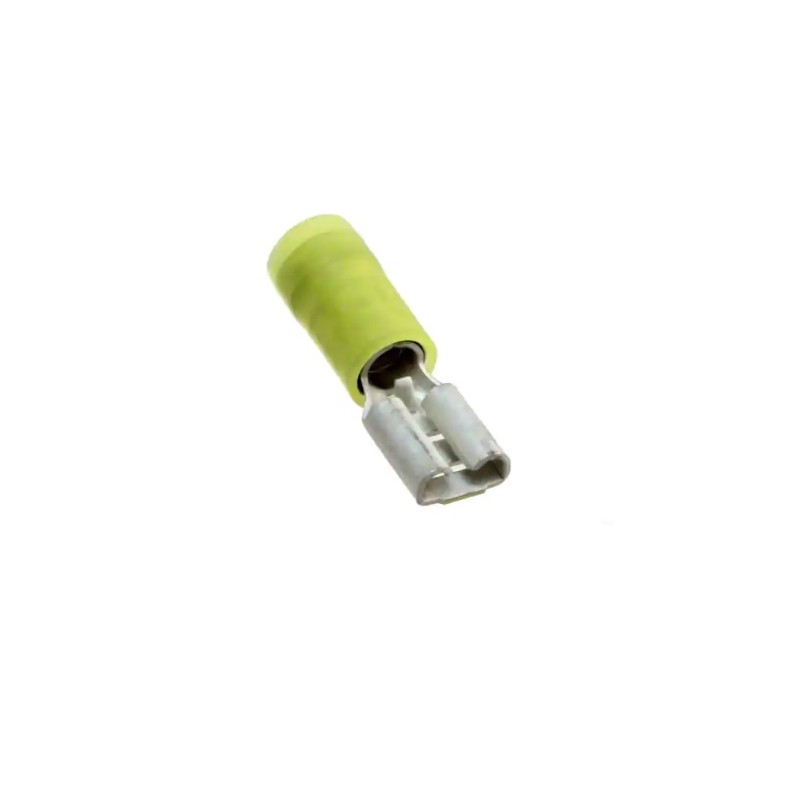 60 pcs - 190190049 Molex 19019 Yellow Insulated Female Spade Connector, Receptacle, 4.75 x 0.81mm Tab Size