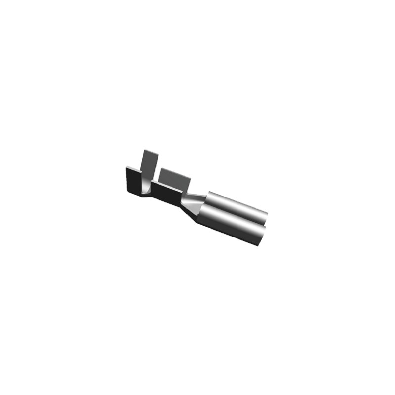 100 pcs - 160780-4 TE Connectivity FASTON .110 Uninsulated Female Spade Connector, Receptacle, 2.79 x 0.79mm Tab Size, 0.5mm² to