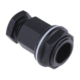 20 pcs - RS PRO Black Plastic Cable Gland, M20 Thread, 4mm Min, 7mm Max, IP55