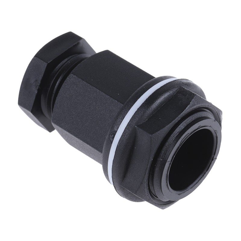 20 pcs - RS PRO Black Plastic Cable Gland, M20 Thread, 4mm Min, 7mm Max, IP55