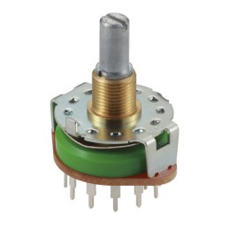 1 pcs - Alps Alpine, 12 Position SP12T Rotary Switch, 250 mA, PC Pin