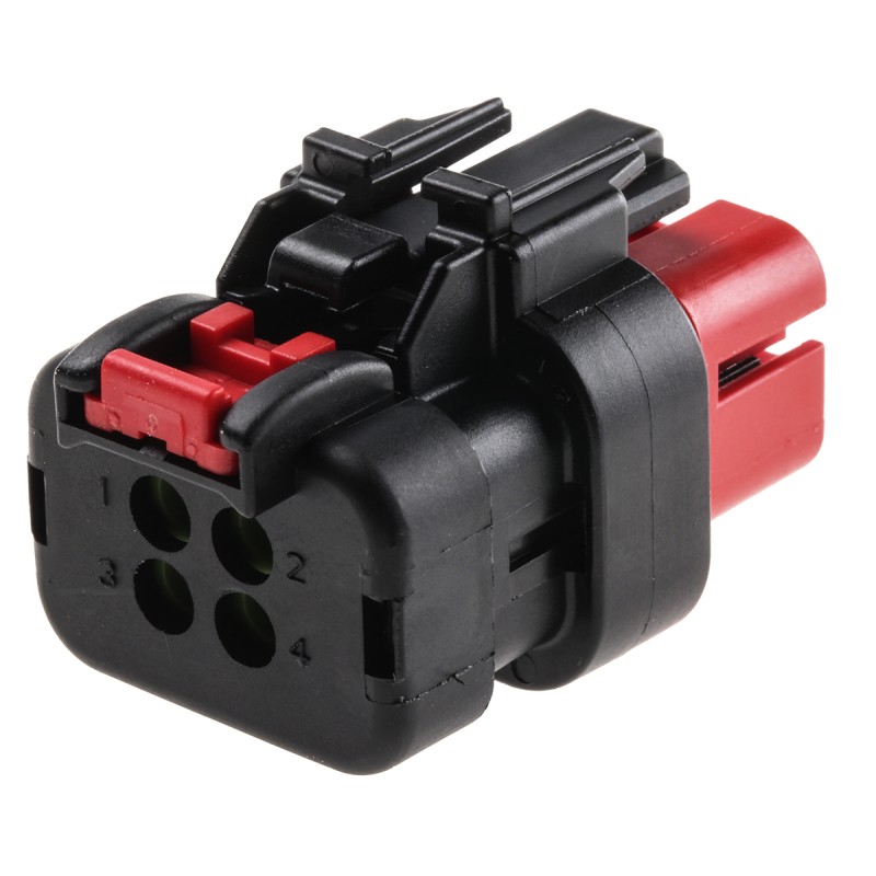 1 pcs - TE Connectivity, AMPSEAL 16 Automotive Connector Socket 4 Way