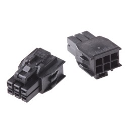 50 pcs - 105308-1206 Molex, Nano-Fit Female Connector Housing, 2.5mm Pitch, 6 Way, 2 Row