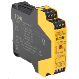 1 pcs - Eaton Dual-Channel Emergency Stop, Safety Switch/Interlock Safety Relay, 24V, 2 Safety Contacts