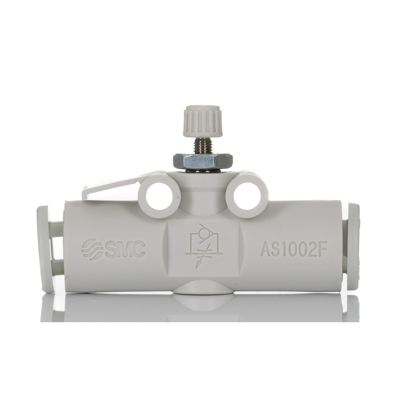 1 pcs - SMC AS Series Tube Flow Controller, 6mm Tube Inlet Port x 6mm Tube Outlet Port