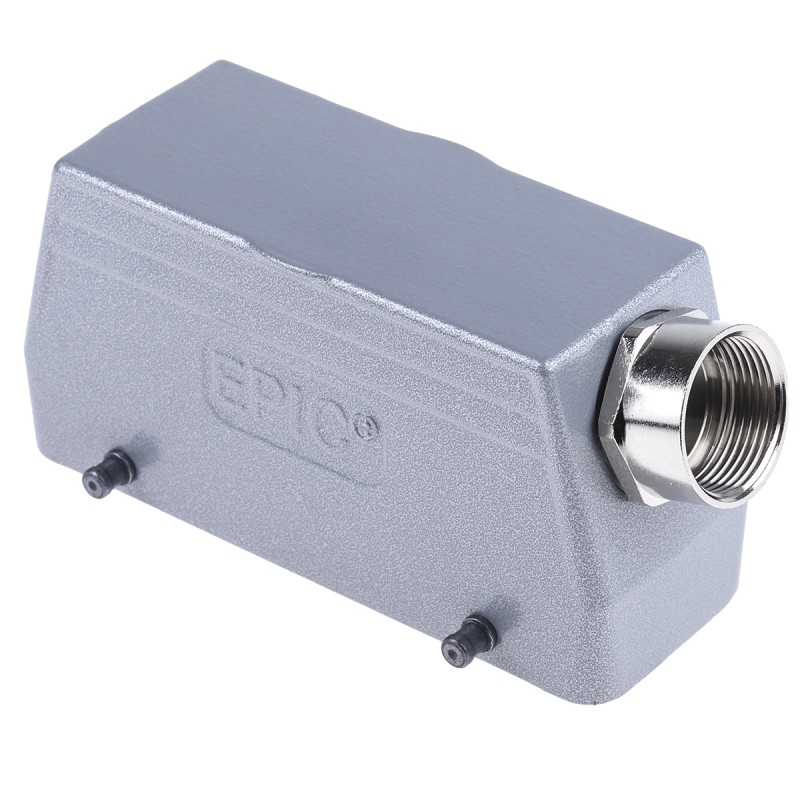 1 pcs - Epic Contact H-BE Heavy Duty Power Connector Hood, 24 Contacts, M25 Thread