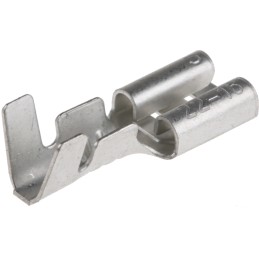 300 pcs - RS PRO Uninsulated Female Spade Connector, Receptacle, 4.8 x 0.5mm Tab Size, 0.5mm² to 1.25mm²