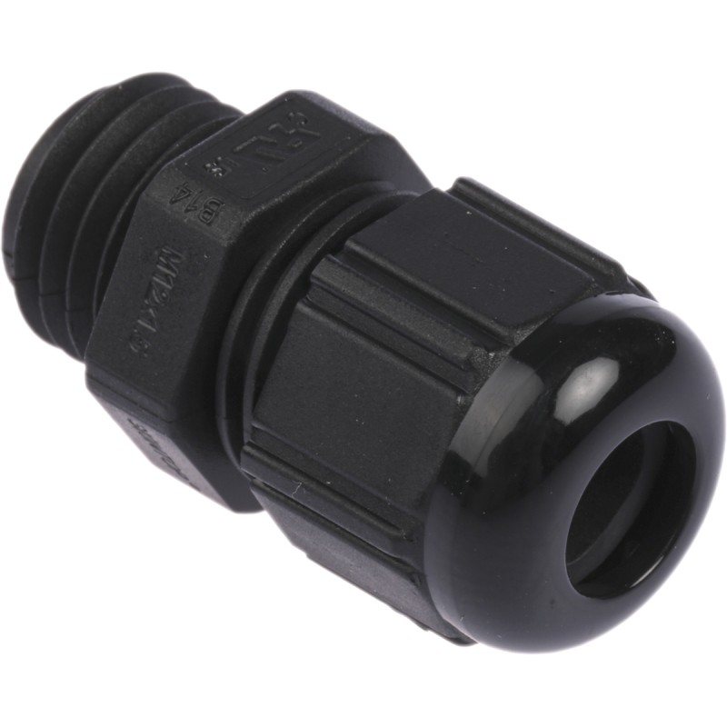 20 pcs - 53111200 Lapp SKINTOP Series Black Polyamide Cable Gland, M12 Thread, 3.5mm Min, 7mm Max, IP66, IP68, IP69K