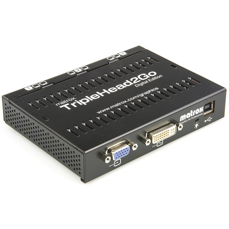 1 pcs - Matrox 1 Input 3 Output DVI Multi-Monitor Adapter 5760 x 1080