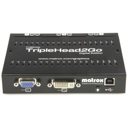 1 pcs - Matrox 1 Input 3 Output DVI Multi-Monitor Adapter 5760 x 1080