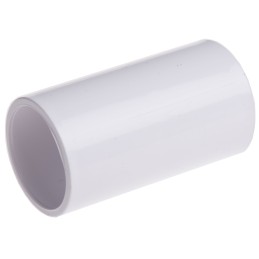 50 pcs - PSC25W Schneider Electric Coupler, Conduit Fitting, 25mm Nominal Size, uPVC, White