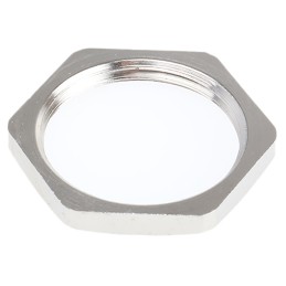 50 pcs - D4016106 SIB Nickel Nickel Plated Brass Cable Gland Locknut, PG16 Thread