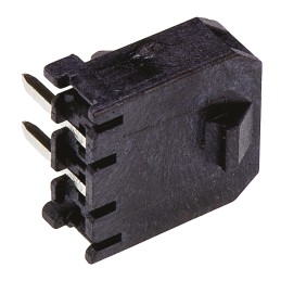 20 pcs - 43650-0200 Molex Micro-Fit 3.0 Series Right Angle Through Hole PCB Header, 2 Contact(s), 3.0mm Pitch, 1 Row(s), Shroude