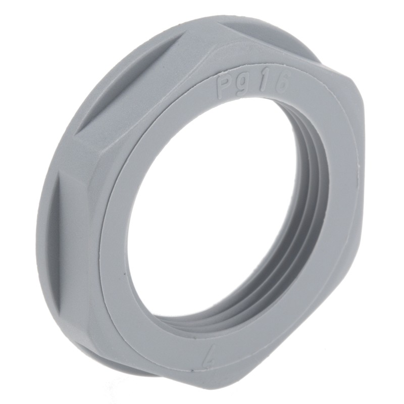 20 pcs - 53019040 Lapp Grey Fibreglass PA Cable Gland Locknut, PG16 Thread, IP68