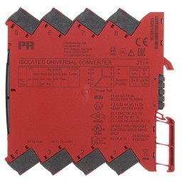 1 pcs - PR Electronics 3100 Series Isolated Universal Converter, Universal Input, Current, Voltage Output, 16.8 - 31.2V