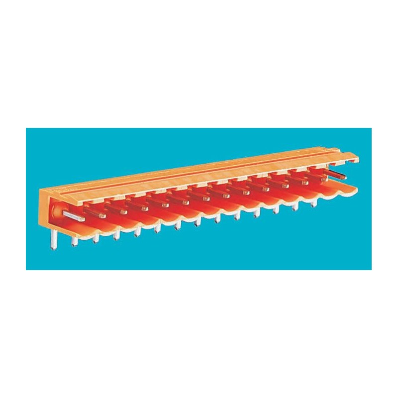 5 pcs - Weidmuller 5.08mm Pitch 15 Way Right Angle Pluggable Terminal Block, Header, Through Hole, Solder Termination