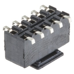 200 pcs - TE Connectivity AMPMODU HV100 Series Straight Surface Mount PCB Socket, 10-Contact, 2-Row, 2.54mm Pitch, Solder