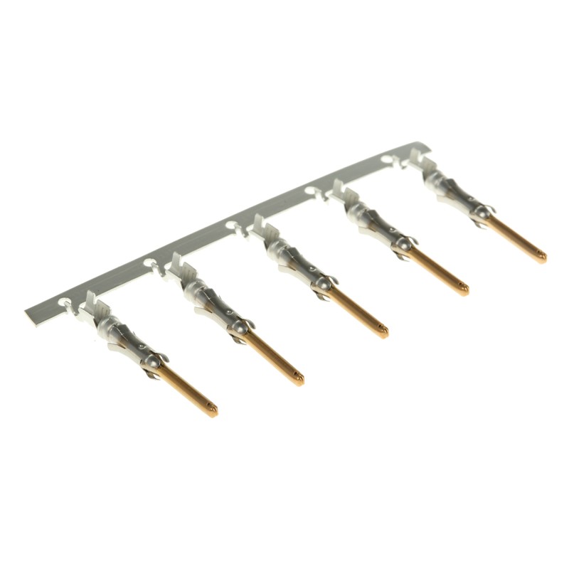 5 pcs - TE Connectivity Type III+ Series Male Crimp Terminal, 18 AWG Min, 16 AWG Max