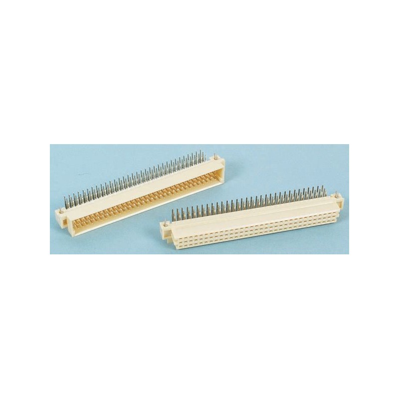 1 pcs - Harting 64 Way 2.54mm Pitch, Type C Class C2, 2 Row, Right Angle DIN 41612 Connector, Plug