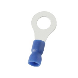 300 pcs - RS PRO Insulated Ring Terminal, 5.3mm Stud Size, 1.5mm² to 2.5mm² Wire Size, Blue