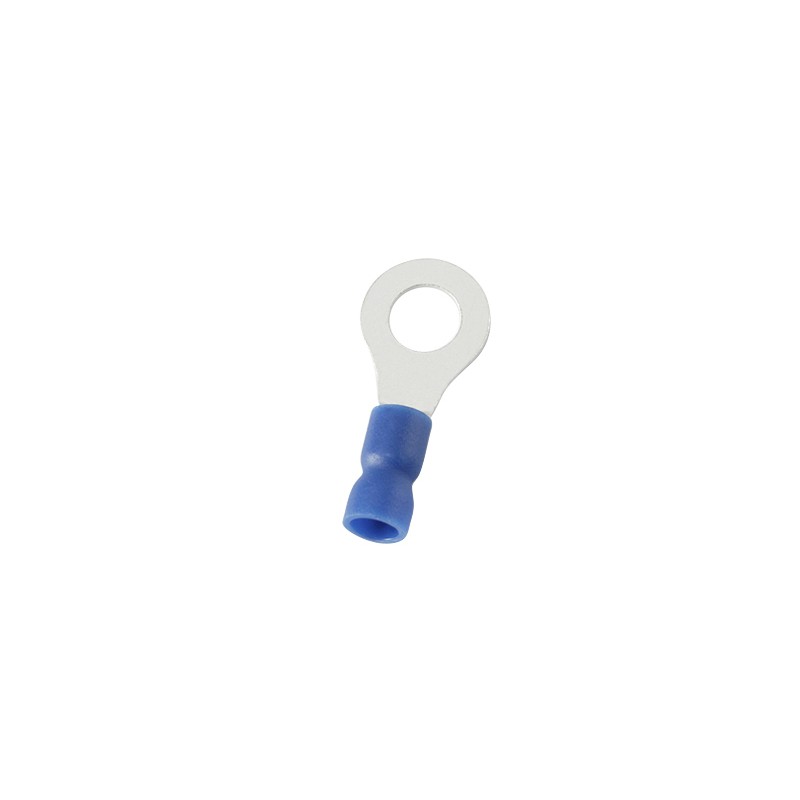 300 pcs - RS PRO Insulated Ring Terminal, 5.3mm Stud Size, 1.5mm² to 2.5mm² Wire Size, Blue