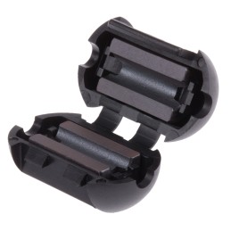 10 pcs - RS PRO Openable Ferrite Clamp, 15 Dia. x 25.2mm, For Computer Peripherals, Digital TV, Internal & External Power