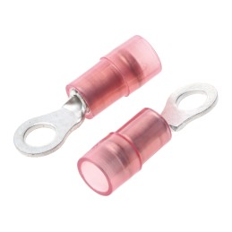 300 pcs - RS PRO Insulated Ring Terminal, M3.5 (6) Stud Size, 0.5mm² to 1.5mm² Wire Size, Red