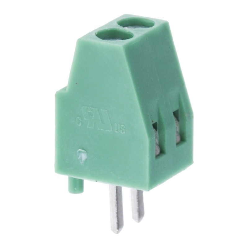 20 pcs - RS PRO PCB Terminal Block, 2-Contact, 2.54mm Pitch, Through Hole Mount, 1-Row, Screw Termination