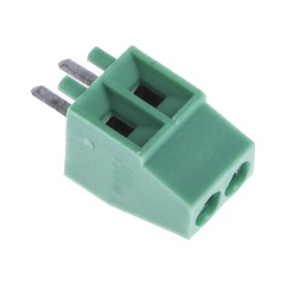 20 pcs - RS PRO PCB Terminal Block, 2-Contact, 2.54mm Pitch, Through Hole Mount, 1-Row, Screw Termination