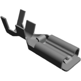100 pcs - 175164-1 TE Connectivity Positive Lock .250 EX Uninsulated Female Spade Connector, Receptacle, 6.35 x 0.81mm Tab Size,