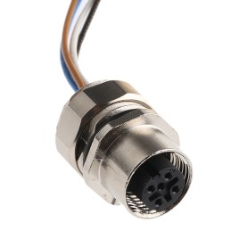 1 pcs - Phoenix Contact M12 Connector, 4 Way, 4A, Female, DUPLICON, Panel Mount, 250 V