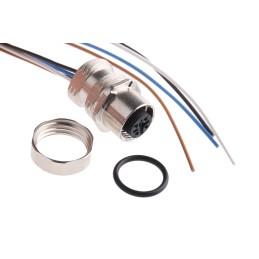 1 pcs - Phoenix Contact M12 Connector, 4 Way, 4A, Female, DUPLICON, Panel Mount, 250 V