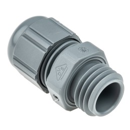 20 pcs - 53111000 Lapp SKINTOP Series Grey Polyamide Cable Gland, M12 Thread, 3.5mm Min, 7mm Max, IP66, IP68, IP69K