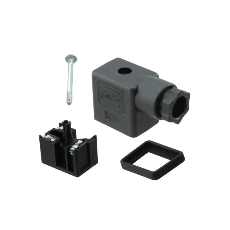 10 pcs - 1210230122 Brad from Molex 12102 2P+E DIN 43650 B Solenoid Valve Connector, 250 V, 300 V Voltage