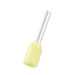 1000 pcs - RS PRO Insulated Bootlace Ferrule, 6mm Pin Length, 1.1mm Pin Diameter, 0.25mm² Wire Size, Yellow