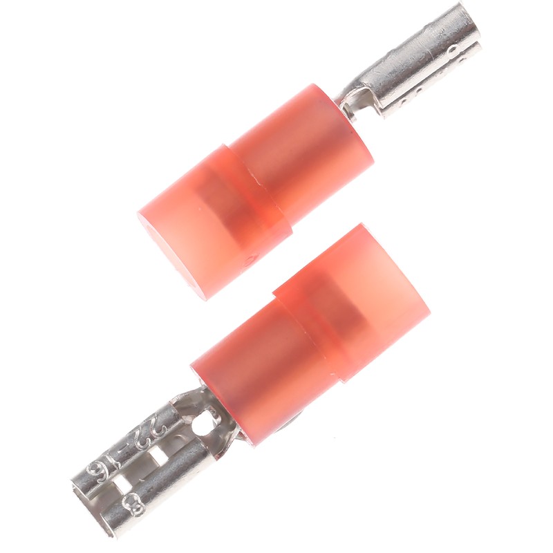 300 pcs - RS PRO Red Insulated Female Spade Connector, Receptacle, 2.8 x 0.8mm Tab Size, 0.5mm² to 1.5mm²