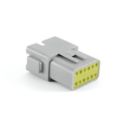 10 pcs - AT04-12PA-RD01 Amphenol Industrial, AT Automotive Connector Socket 12 Way, Crimp Termination
