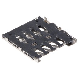 10 pcs - 78727-0001 Molex 6 Way Right Angle Micro Memory Card Connector With Solder Termination