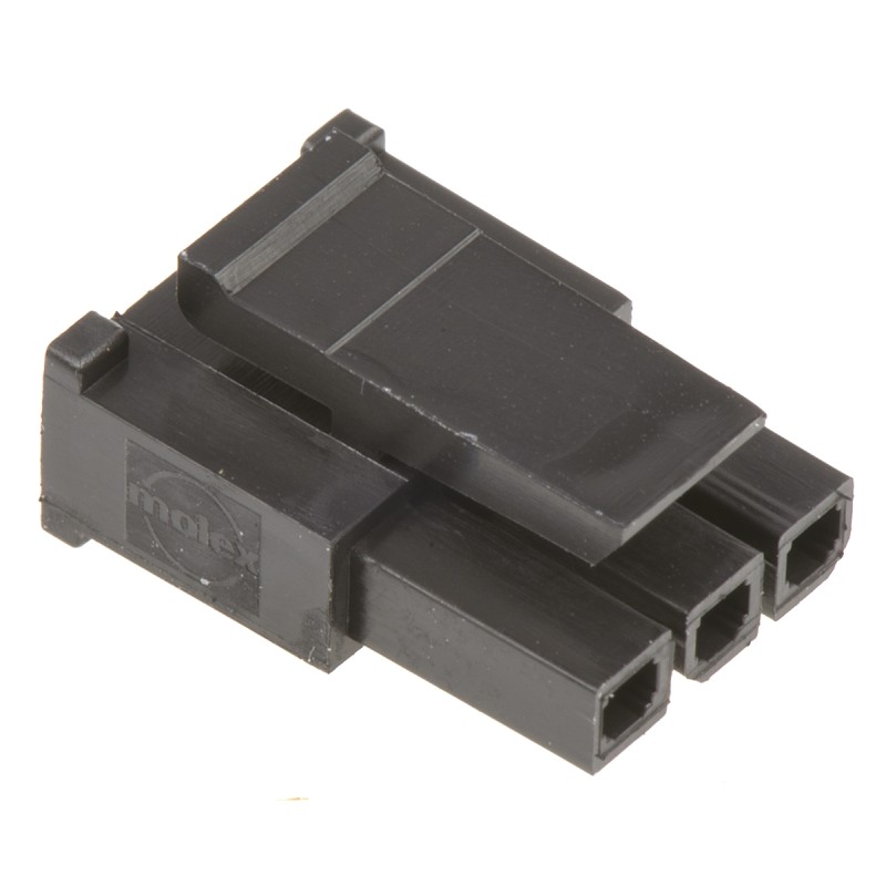 20 pcs - 43645-0300 Molex, Micro-Fit 3.0 Female Connector Housing, 3mm Pitch, 3 Way, 1 Row