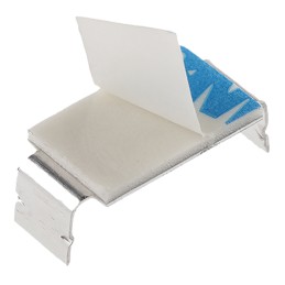 1 Bag of 100 - RS PRO Natural Aluminium Open Arm Clip, 10mm Max. Bundle